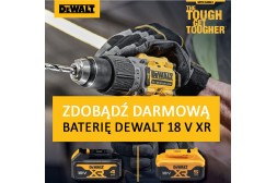 Zdobądź DARMOWĄ baterię DEWALT 18 V XR