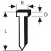 BOSCH Gwóźdź, typ 47, 1,8 x 1,27 x 16 mm 1609200376