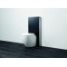 GEBERIT Monolith Moduł sanitarny do WC wiszącego, czarne szkło/ aluminium 131.002.SI.1