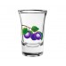 BANQUET Torino Kieliszki do wódki z motywem śliwki 6 szt. 40ml 041402S-B