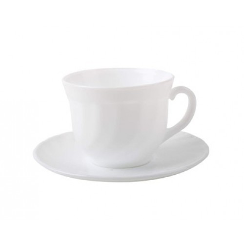 VETRO-PLUS Trianon Zestaw filiżanek ze spodkiem 280 ml 4 szt 0567530