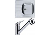 Franke SET N6 Zlewozmywak ETN 611-58 + bateria FC 9547.031, 101.0200.309