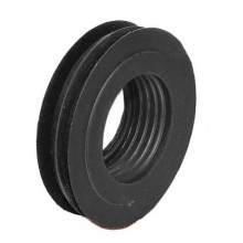 NÝVLT H4/117 wewnętrzna manszeta przyłączeniowa WC, guma karbowana, czarna, 58 × 33 mm