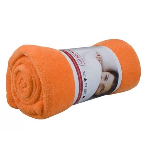 VETRO-PLUS Koc z mikrofibry 150x200cm JOLLY pomarańczowy 1011M002O