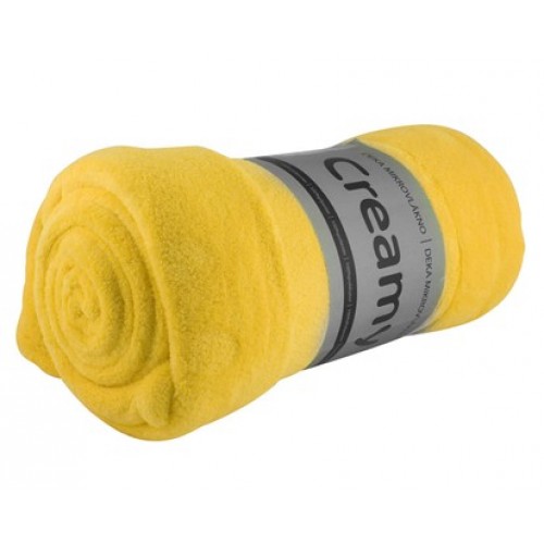 VETRO-PLUS Koc z mikrofibry 150x200cm JOLLY żółty 1011M003Y