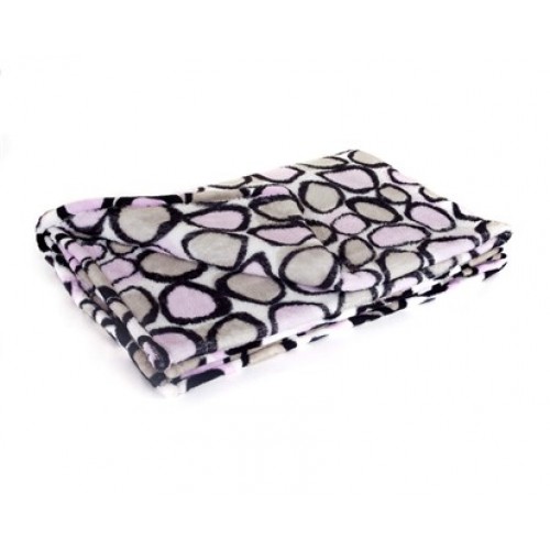 VETRO-PLUS Koc z mikrofibry Polly, 140x200cm, Circles II 1011MP005