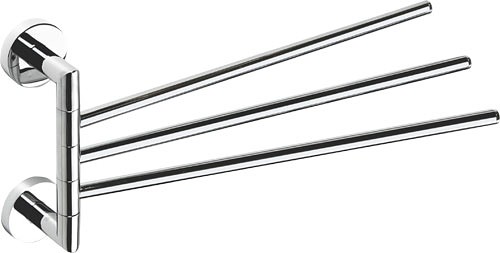 OMEGA ECONOMY Obrotowy, potrójny wieszak na ręcznik 400 mm, chrom 104204112