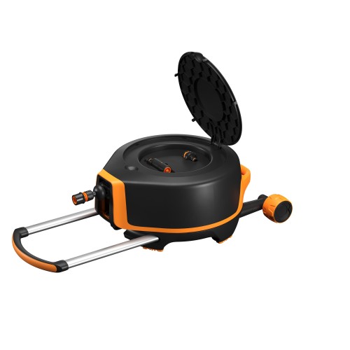 Fiskars Bęben automatyczny XL z kółkami, 13 mm (1/2"), zasięg 27 m 1067548