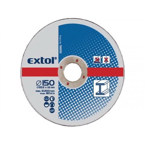 EXTOL CRAFT Zestaw tarcz do ciecia metalu 125x2,5x22,2mm, 1 szt, 108020