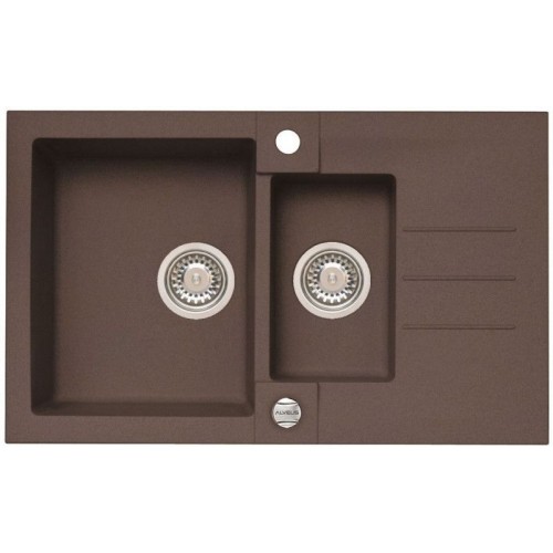 ALVEUS ROCK 70 Zlewozmywak granitowy, 780x480 mm granital plus Chocolate 03 1107851