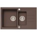 ALVEUS ROCK 70 Zlewozmywak granitowy, 780x480 mm granital plus Chocolate 03 1107851