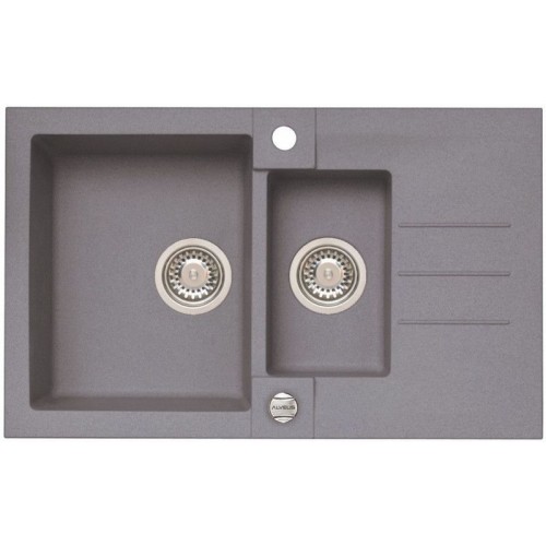 ALVEUS ROCK 70 Zlewozmywak granitowy, 780x480 mm granital plus Steel 04 1107852