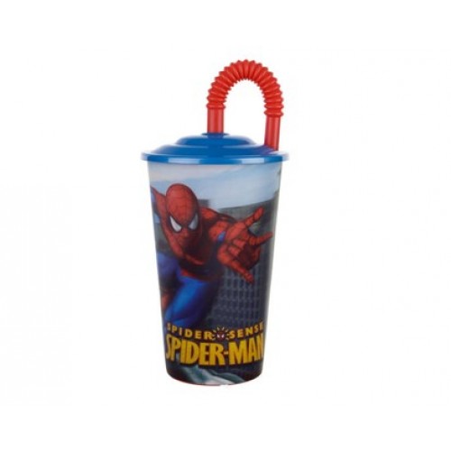 BANQUET Kubek z pokrywą 600 ml Spidermann L 1214SP38888 BANQUET Kubek z pokrywą 600 ml Spidermann L 1214SP38888
