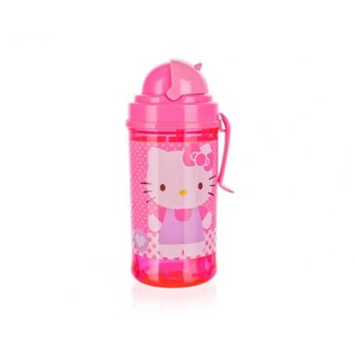 BANQUET Butelka ze słomką 350ml, Hello Kitty 1222HK37322 BANQUET Butelka ze słomką 350ml, Hello Kitty 1222HK37322