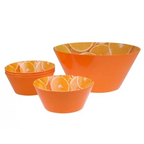 BANQUET Orange Zestaw salaterek 5 szt. pomarańczowe 12HK20505O BANQUET Orange Zestaw salaterek 5 szt. pomarańczowe 12HK20505O