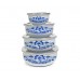 BANQUET Zestaw emaliowych misek Belly ONION z motywem cebuli 1320058D