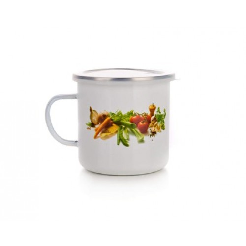 BANQUET kubek emaliowany 0,7l Zielenina 13RMVEG02