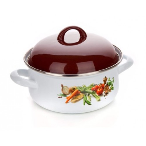 BANQUET 20 cm garnek emaliowany ZIELENINA 13SM1CLL20