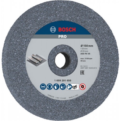 BOSCH Ściernica tarczowa do metalu PRO Metal Grinding Wheel, 150 x 20 x 20 mm, 1609201650