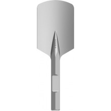 BOSCH PRO HEX 28-4C Dłuto łopatkowe, zaokrąglone, 135 × 400 mm 1618662000