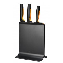 Fiskars Blok plastikowy z trzema nożami czarny 1057555