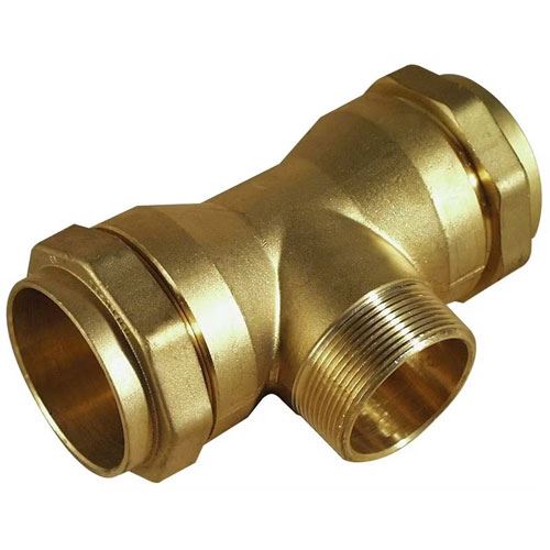 ISIFLO T-131 trójnik z gwintem zewnętrznym na odejściu, 40x5/4"x40 mm, PN16 2.1.131.40114