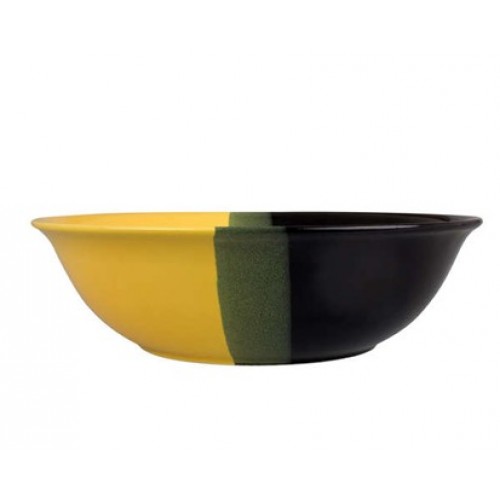 VETRO-PLUS Miska 24,5 cm czarny / żółty 202140BYS VETRO-PLUS Miska 24,5 cm czarny / żółty 202140BYS