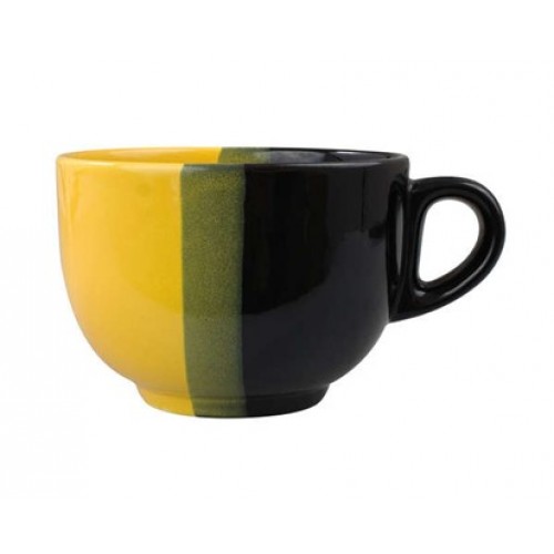 VETRO-PLUS Kubek jumbo czarno-żółty 450ml 202739BY VETRO-PLUS Kubek jumbo czarno-żółty 450ml 202739BY