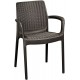 KETER BALI MONO Krzesło ogrodowe, 55 x 60 x 83 cm, brązowe 17190206