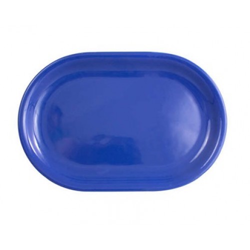 VETRO-PLUS Talerz płytki owalny 35,5cm niebieski 202783428PL