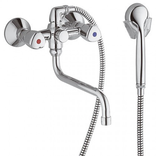 KLUDI Special Wannowo-prysznicowa bateria z zestawem prysznicowym DN 15 chrom 251130515