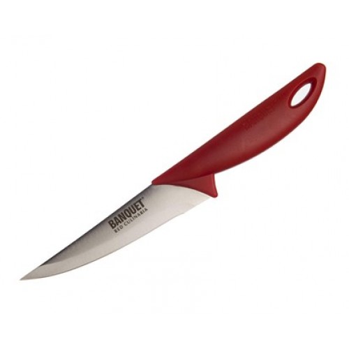 BANQUET Nóż stalowy 14 cm Czerwony Culinaria 25D3RC003