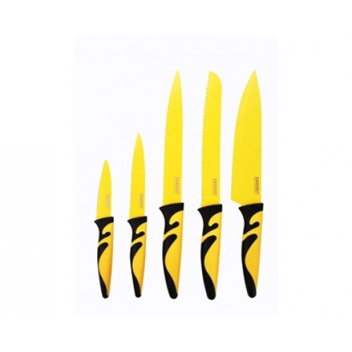 BANQUET 5 częściowy zestaw noży Symbio Giallo żółty/czarny 25LI008105G-A