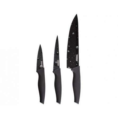 BANQUET 3 częściowy zestaw noży Nero Frizzante czarny 25LI008203