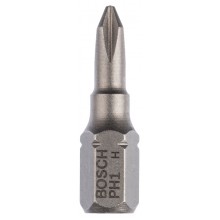 BOSCH Bit Extra Hard do wkrętarek PH 1, 25 mm 2607001509