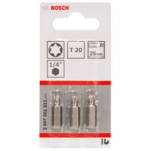 BOSCH Końcówka wkręcająca Extra Hart T20, 25 mm 2607001612