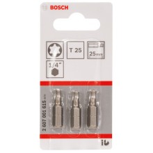 BOSCH Końcówka wkręcająca Extra Hart T25, 25 mm 2607001615