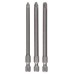 BOSCH Zestaw bitów Extra Hard do wkrętarek, 3 szt. PZ1; PZ2; PZ3; 89 mm 2607001761