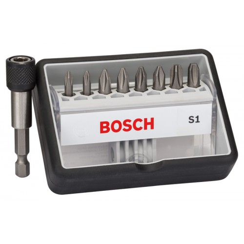 BOSCH 8+1-częściowy zestaw końcówek wkręcających Robust Line, S Extra-Hart 2607002560