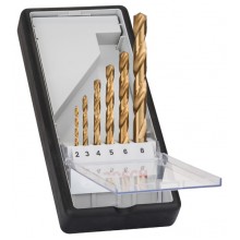BOSCH 6-elem. zestaw wierteł do metalu Robust Line HSS-TiN, 135°, 2–8 mm 2607010530