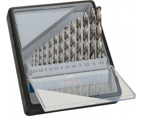 BOSCH 10-elem. zestaw wierteł do metalu Robust Line HSS-G, 135°, 1,5–6,5 mm 2607010538
