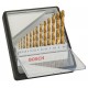 BOSCH 13-elem. zestaw wierteł do metalu Robust Line HSS-TiN, 135°, 1,5–6,5 mm 2607010539