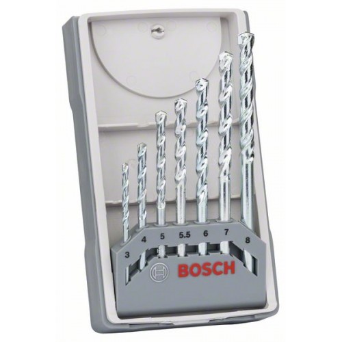 BOSCH 7-częściowy zestaw wierteł do kamienia CYL-1, 3;4;5;5.5;6;7;8mm, 2607017035