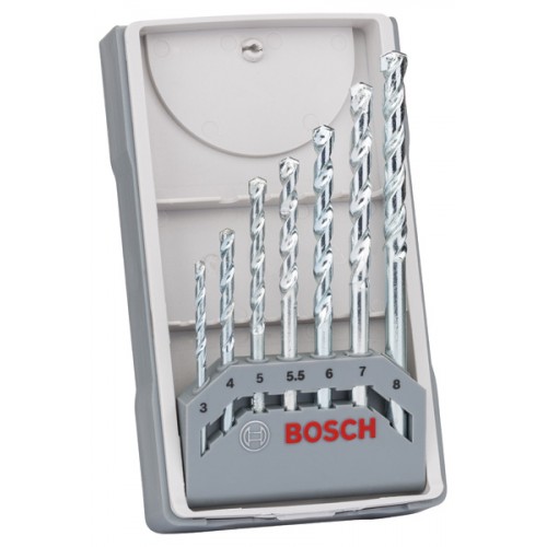 BOSCH 7-częściowy zestaw wierteł do kamienia CYL-1, 3;4;5;5.5;6;7;8mm, 2607017035