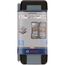 BOSCH 18-częściowy zestaw wierteł do metalu HSS-Co Toughbox, DIN 338, 135° 2607017047