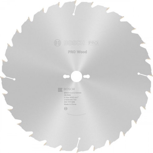 BOSCH Tarcza pilarska PRO Wood, 400 × 3,2 × 30 mm, T28 2608640703