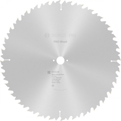 BOSCH Tarcza pilarska do drewna PRO Wood Circular Saw Blade, 450 x 3,8 x 30 mm 2608640704