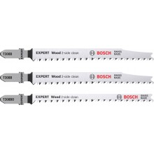 BOSCH Zestaw 3 szt. Brzeszczotów EXPERT ‘Wood 2-side clean’ T308B/BO 2608900559