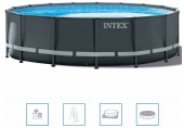 INTEX Ultra XTR Frame Pools Basen ramowy 610 x 122 cm z filtracją piaskową 26334GN