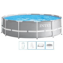 INTEX PRISM FRAME POOLS SET Basen 457 x 107 cm z filtracją kartuszową 26724GN